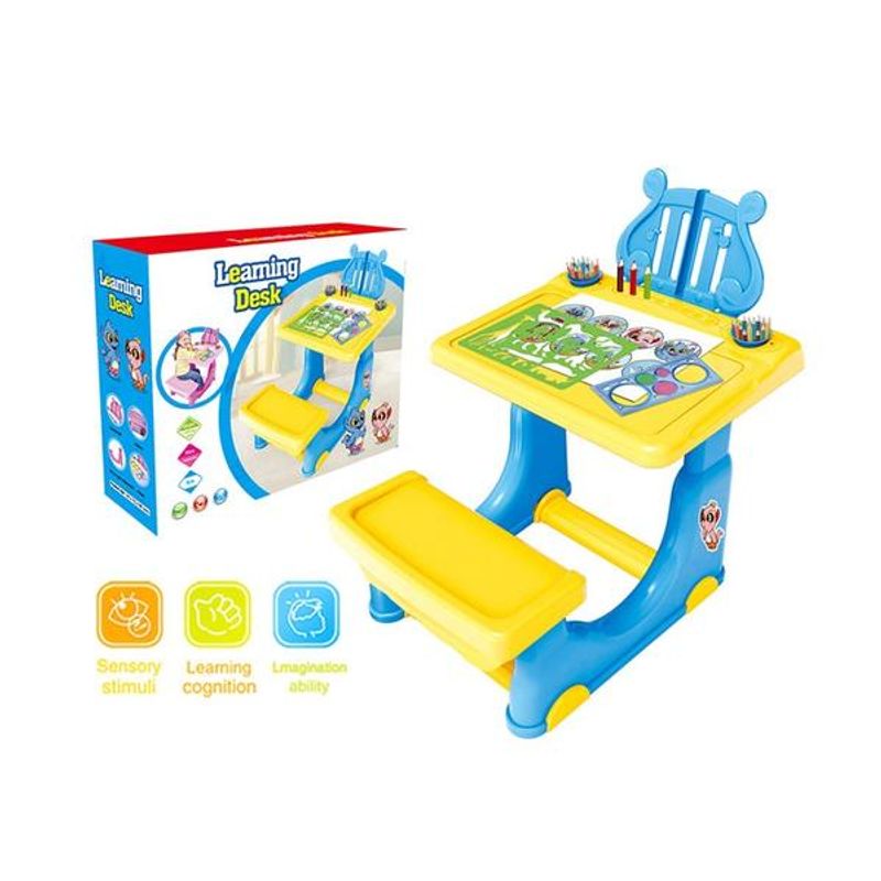 Jucarii, Copii si Bebe - Jucarii si jocuri - Jucarii & jocuri educative - Jocuri si jucarii educative - Masuta pupitru copii pentru desen Tommy - Infinity.ro