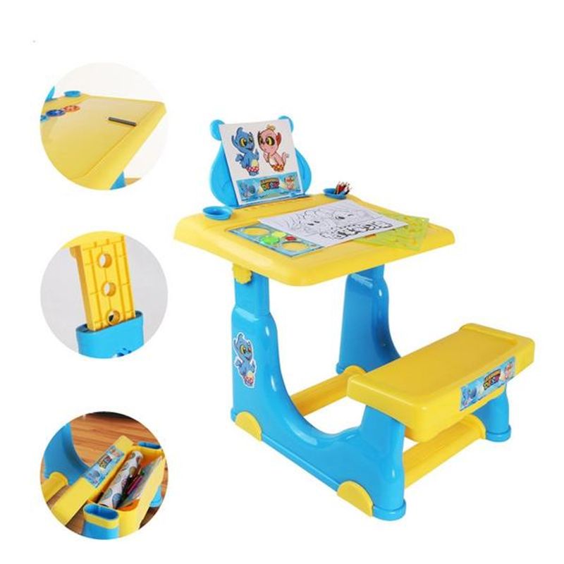 Jucarii, Copii si Bebe - Jucarii si jocuri - Jucarii & jocuri educative - Jocuri si jucarii educative - Masuta pupitru copii pentru desen Tommy - Infinity.ro