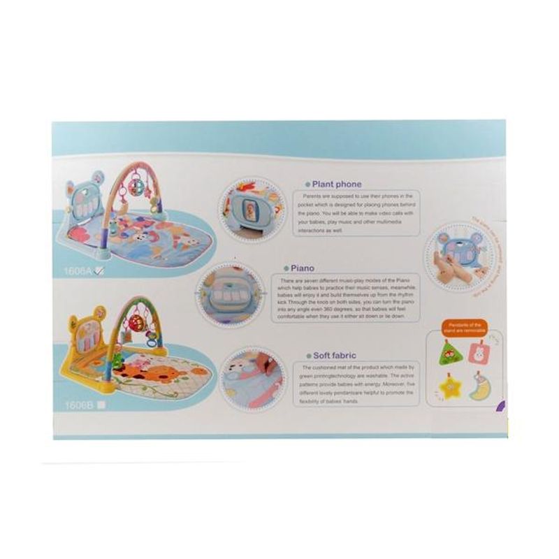 Jucarii, Copii si Bebe - Jucarii si jocuri - Jucarii bebelusi - Jucarii interactive bebelusi - Salteluta de joaca cu suport pentru telefon Enjoy Baby Boy-1606A - Infinity.ro