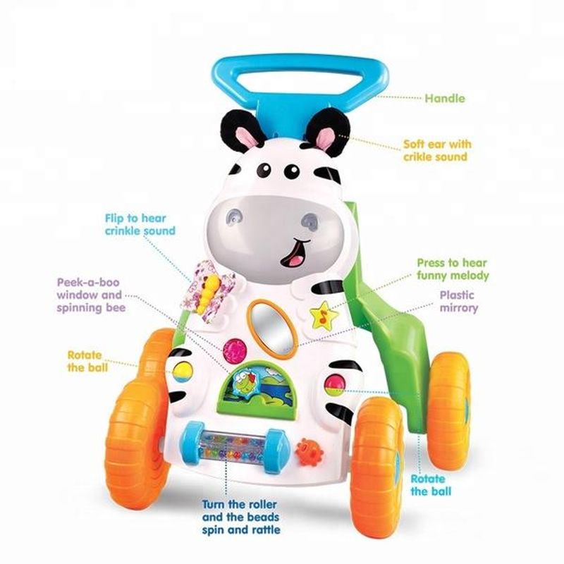 Jucarii, Copii si Bebe - Carucioare si articole de transport - Premergatoare - Antemergator Muzical Interactiv - Mica Zebra - Infinity.ro