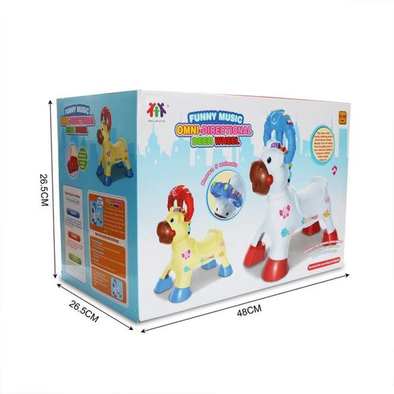 Jucarii, Copii si Bebe - Jucarii si jocuri - Jucarii bebelusi - Jucarii interactive bebelusi - Jucarie Muzicala Ride On pentru copii-culoare galbena - Infinity.ro