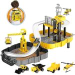 Jucarii, Copii si Bebe - Jucarii si jocuri - Seturi de constructie si cuburi - Seturi de constructie - Set de joaca santier de constructii in valiza galbena - Infinity.ro