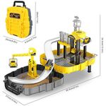 Jucarii, Copii si Bebe - Jucarii si jocuri - Seturi de constructie si cuburi - Seturi de constructie - Set de joaca santier de constructii in valiza galbena - Infinity.ro