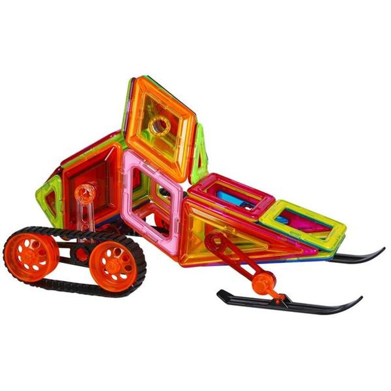 Jucarii, Copii si Bebe - Jucarii si jocuri - Seturi de constructie si cuburi - Seturi de constructie - Joc de constructie magnetic - 56 piese - Infinity.ro