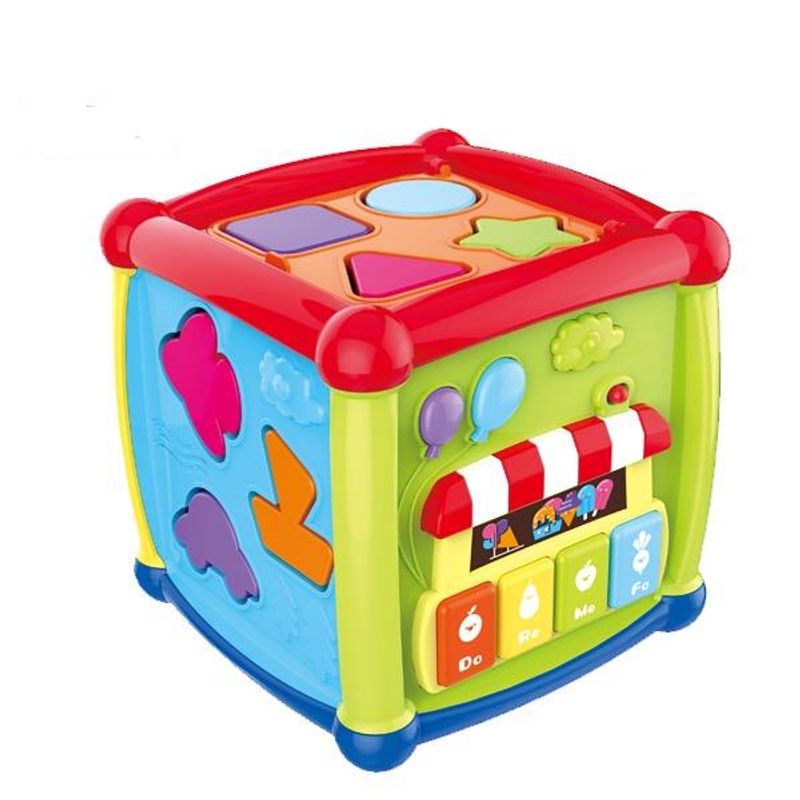 Jucarii, Copii si Bebe - Jucarii si jocuri - Jucarii bebelusi - Jucarii interactive bebelusi - Jucarie Cub interactiv cu activitati Fancy Cube - Infinity.ro