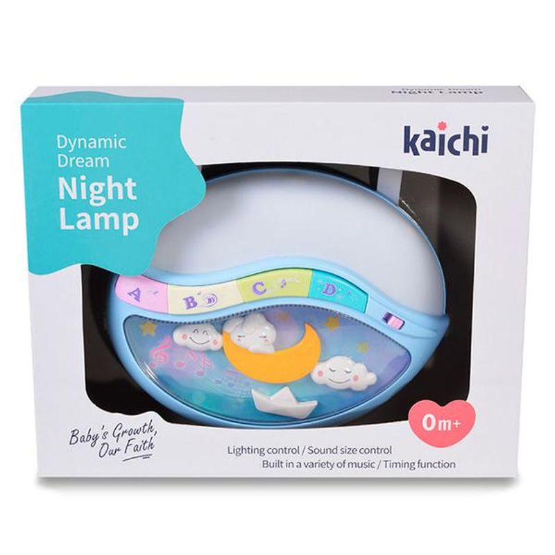 Casa si Gradina - Corpuri si surse de iluminat - Veioze si lampi - Lampi de veghe copii - Lampa de Veghe si proiector muzical Luna Kaichi - Infinity.ro