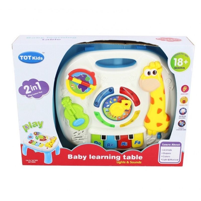 Jucarii, Copii si Bebe - Jucarii si jocuri - Jucarii bebelusi - Jucarii interactive bebelusi - Masuta multifunctionala 2 in 1 Activitati Girafa - Infinity.ro