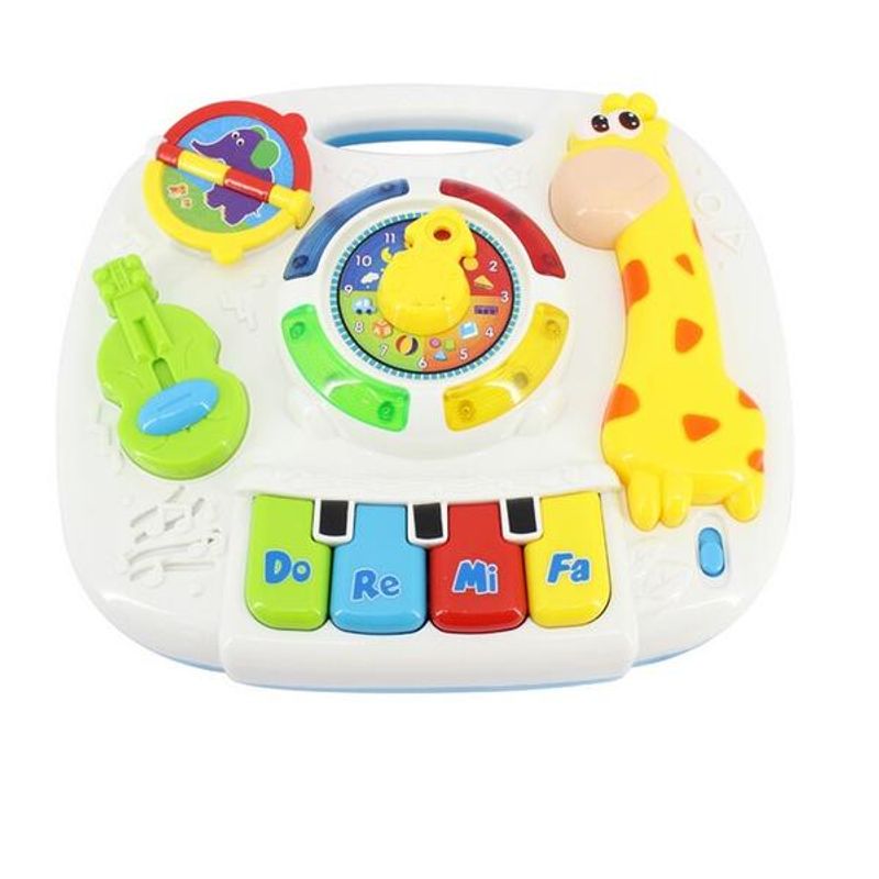 Jucarii, Copii si Bebe - Jucarii si jocuri - Jucarii bebelusi - Jucarii interactive bebelusi - Masuta multifunctionala 2 in 1 Activitati Girafa - Infinity.ro
