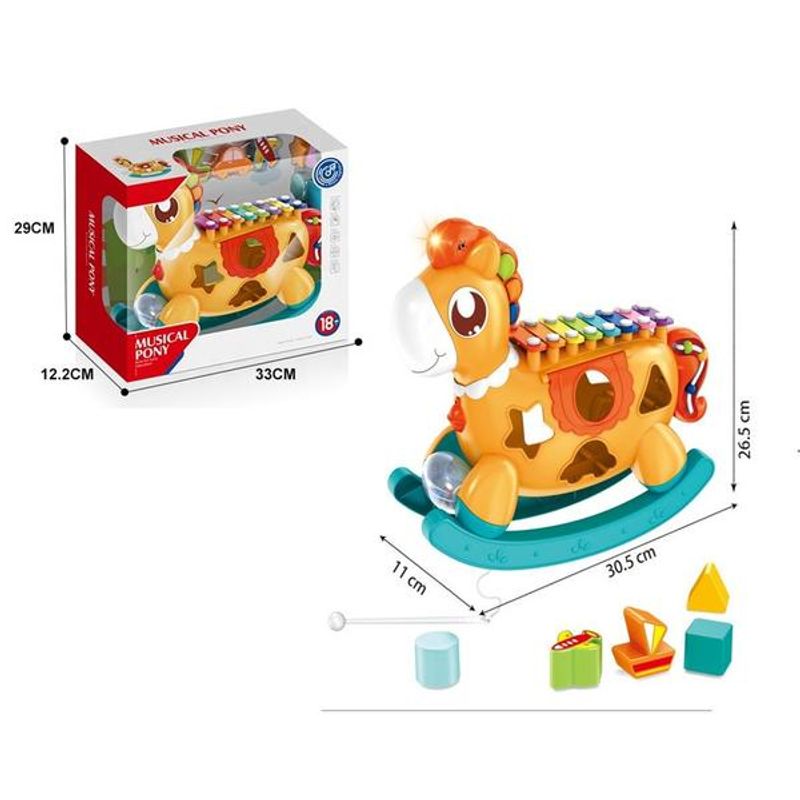 Jucarii, Copii si Bebe - Jucarii si jocuri - Jucarii bebelusi - Jucarii interactive bebelusi - Jucarie interactiva ponei cu xilofon si sortator - Infinity.ro