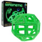 Jucarii, Copii si Bebe - Jucarii si jocuri - Seturi de constructie si cuburi - Seturi de constructie - Set constructie magnetic Magic Glow 26 piese - Infinity.ro