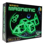 Jucarii, Copii si Bebe - Jucarii si jocuri - Seturi de constructie si cuburi - Seturi de constructie - Set constructie magnetic Magic Glow 26 piese - Infinity.ro