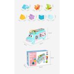 Jucarii, Copii si Bebe - Jucarii si jocuri - Jucarii bebelusi - Jucarii interactive bebelusi - Masinuta Interactiva cu Xilofon si Forme de Sortat-bleu - Infinity.ro