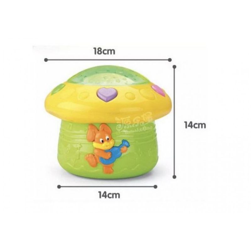 Casa si Gradina - Corpuri si surse de iluminat - Veioze si lampi - Lampi de veghe copii - Proiector muzical pentru copii ciupercuta si lampa de veghe - Infinity.ro