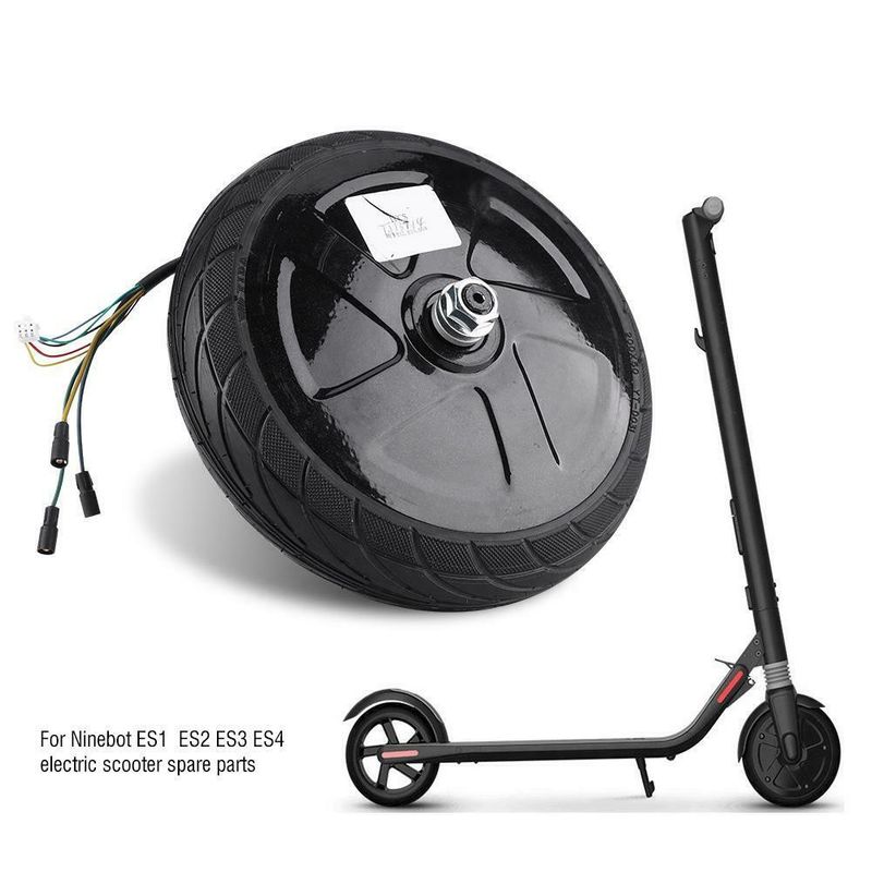 Sport si Outdoor - Role, trotinete si skateboard - Piese si accesorii trotinete - Roata fata trotineta cu motor complet si cauciuc pentru Ninebot Segway ES1, ES2, (14.02.0021.00) - Infinity.ro