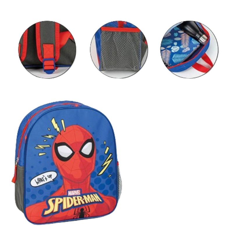 Fashion, accesorii si bijuterii - Copii - Accesorii copii - Genti si rucsacuri copii - Rucsac pentru scoala si gradinita Spiderman, 25x30x8 cm, Albastru - Infinity.ro