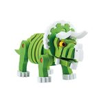 Jucarii, Copii si Bebe - Jucarii si jocuri - Jocuri si puzzle - Puzzle - Puzzle 3D Spuma Dino Triceraptos 63 piese Toi-Toys TT43544A - Infinity.ro