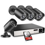 Laptop, Telefoane si Tablete - Wearables si gadgeturi - Gadgeturi - Dispozitive spionaj - Kit supraveghere video interior si exterior 4 canale ,5 MP, 4 camere, vizionare in timp real pe aplicatie, 1TB Hard - Infinity.ro