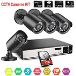 Laptop, Telefoane si Tablete - Wearables si gadgeturi - Gadgeturi - Dispozitive spionaj - Kit supraveghere video interior si exterior 4 canale ,5 MP, 4 camere, vizionare in timp real pe aplicatie, 1TB Hard - Infinity.ro