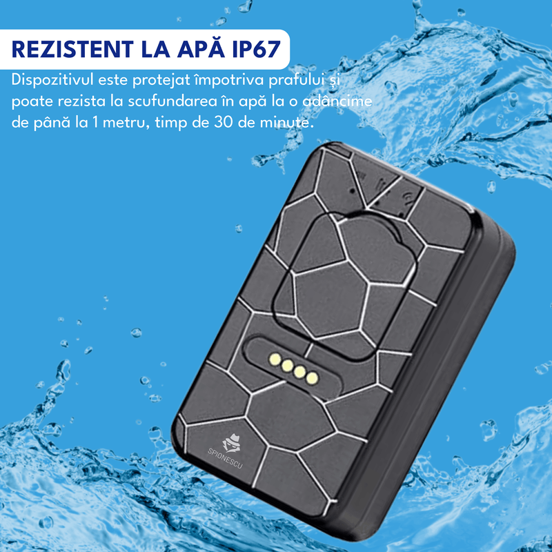 Laptop, Telefoane si Tablete - Wearables si gadgeturi - Gadgeturi - Dispozitive spionaj - Mini tracker auto GPS 4G, G50, magnetic, autonomie 30 ore, rezistent la apa IP67 - Infinity.ro