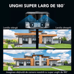 Casa si Gradina - Electrice - Smart Home - Camere de supraveghere - Camera de supraveghere cu incarcare solara, WIFI, 4K, 8MP, detectie umana AI, senzor miscare, viziune nocturna, microfon - Infinity.ro