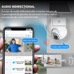 Casa si Gradina - Electrice - Smart Home - Camere de supraveghere - Camera de supravegere cu panou solar, Q18, 4G, 2MP, detector miscare, audio bidirectional, 360°, IP65 - Infinity.ro
