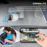 Casa si Gradina - Electrice - Smart Home - Camere de supraveghere - Camera de supravegere cu panou solar, Q18, 4G, 2MP, detector miscare, audio bidirectional, 360°, IP65 - Infinity.ro