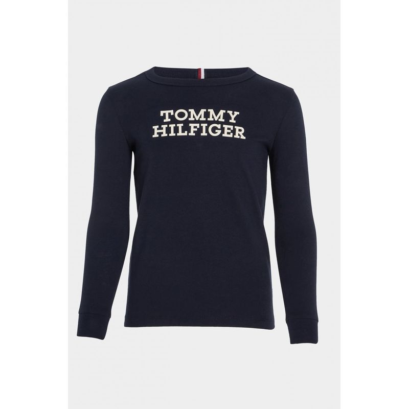 Fashion, accesorii si bijuterii - Copii - Imbracaminte copii - Bluze si camasi copii - Bluza copii Tommy Hilfiger KB0KB08554 Bleumarin 128 CM 8 ani - Infinity.ro
