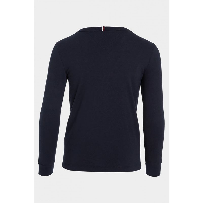 Fashion, accesorii si bijuterii - Copii - Imbracaminte copii - Bluze si camasi copii - Bluza copii Tommy Hilfiger KB0KB08554 Bleumarin 128 CM 8 ani - Infinity.ro