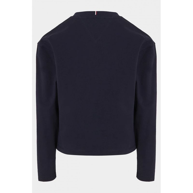 Fashion, accesorii si bijuterii - Copii - Imbracaminte copii - Bluze si camasi copii - Bluza copii Tommy Hilfiger KG0KG07643 98 CM Bleumarin 3 ani - Infinity.ro