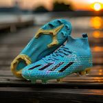 Sport si Outdoor - Echipament Sportiv - Incaltaminte sport - Pantofi sport - Ghete de fotbal Sky Wing, 9701 cu glezniera, crampoane , verde 32 - Infinity.ro