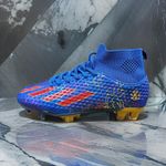 Sport si Outdoor - Echipament Sportiv - Incaltaminte sport - Pantofi sport - Ghete de fotbal Sky Wing, 9701 cu glezniera, crampoane , albastru 34 - Infinity.ro