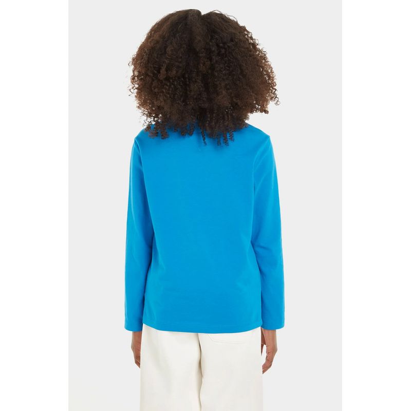 Fashion, accesorii si bijuterii - Copii - Imbracaminte copii - Bluze si camasi copii - Bluza copii Tommy Hilfiger KS0KS00202 Albastru   164 CM 14 ani - Infinity.ro