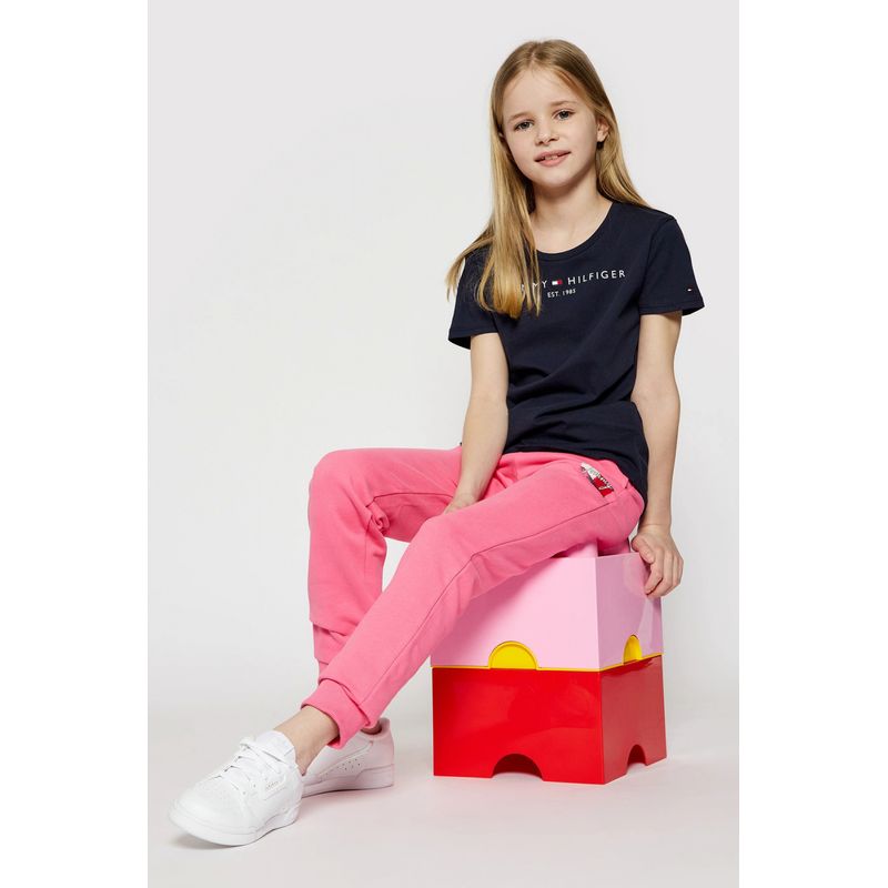 Fashion, accesorii si bijuterii - Copii - Imbracaminte copii - Tricouri copii - Tricou copii Tommy Hilfiger KG0KG05242 Bleumarin 140 CM 10 ani - Infinity.ro
