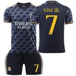 Sport si Outdoor - Echipament Sportiv - Echipamente sport copii - Echipamente complete copii - Echipament sportiv copii Real Madrid Vini Jr negru 100-110 CM - Infinity.ro