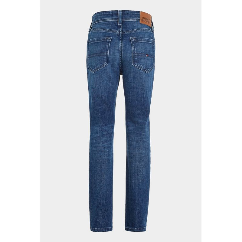 Fashion, accesorii si bijuterii - Copii - Imbracaminte copii - Pantaloni copii - Blugi Tommy Hilfiger slim fit KB0KB08459 Albastru  164 CM 14 ani - Infinity.ro
