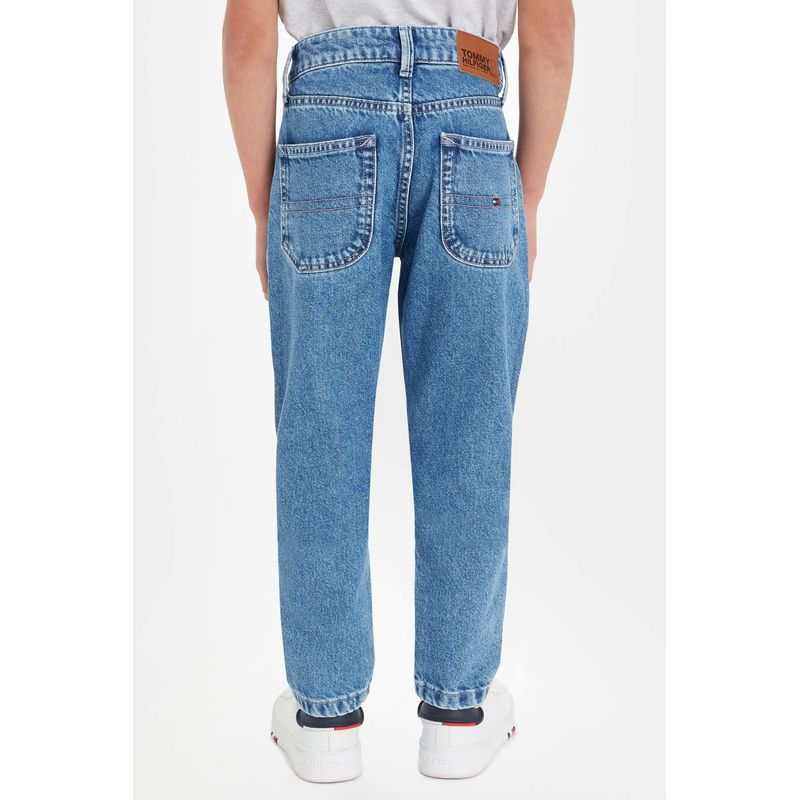 Fashion, accesorii si bijuterii - Copii - Imbracaminte copii - Pantaloni copii - Blugi Tommy Hilfiger regular fit KB0KB08464 Albastru  176 CM 16 ani - Infinity.ro