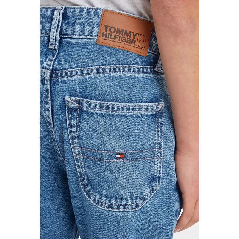 Fashion, accesorii si bijuterii - Copii - Imbracaminte copii - Pantaloni copii - Blugi Tommy Hilfiger regular fit KB0KB08464 Albastru  176 CM 16 ani - Infinity.ro