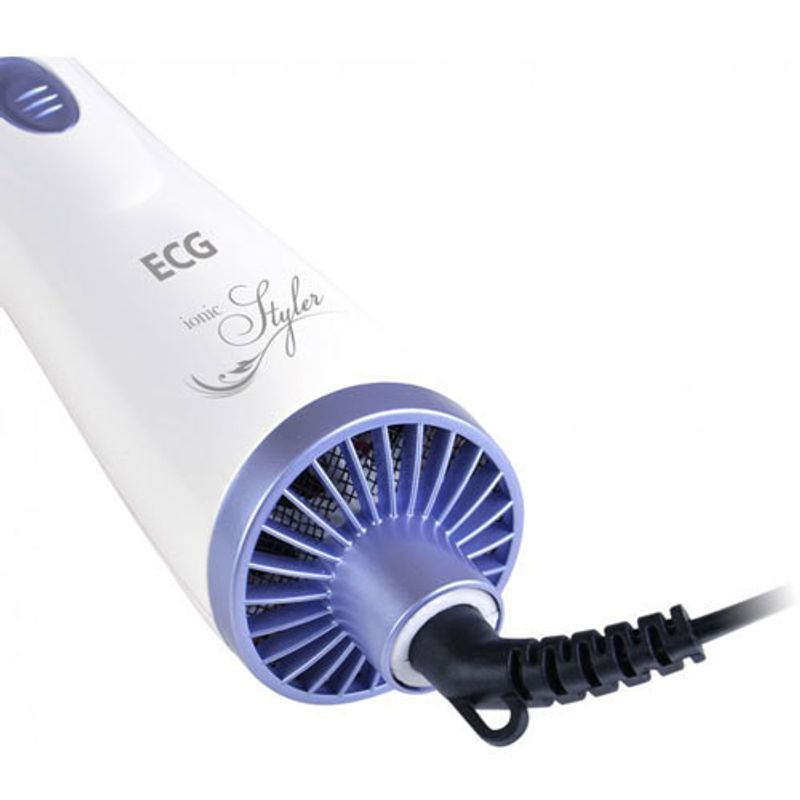 Ingrijire personala si Cosmetice - Aparate & accesorii ingrijire personala - Hair styling - Perii de par electrice - Perie rotativa cu aer cald ECG HK 130 ionic, 800 W, ionizare, 2 trepte de temperatura - Infinity.ro