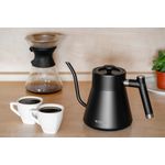 Electronice si Electrocasnice - Electrocasnice bucatarie - Preparare bauturi - Fierbatoare de apa - Fierbator electric ECG Forza 8000 Pour over Nero, 1200 W, 1 litru, otel inoxidabil, negru mat - Infinity.ro