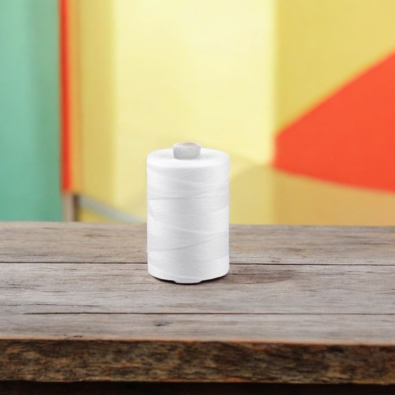 Casa si Gradina - Decoratiuni - DIY - Articole mercerie - Ata universala poliester pentru cusut, 1000 m, Alb - Infinity.ro