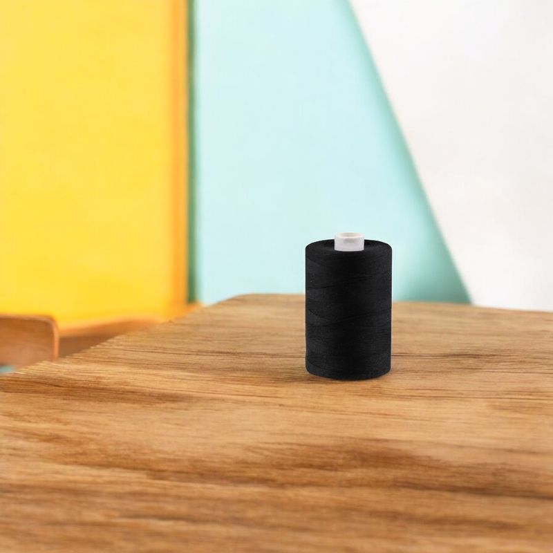 Casa si Gradina - Decoratiuni - DIY - Articole mercerie - Ata universala poliester pentru cusut, 1000 m, Negru - Infinity.ro
