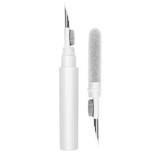 Kit de curatare 3 in 1, tip stilou, multifunctional, portabil, pentru casti, telefon, tastatura, laptop, microfibra