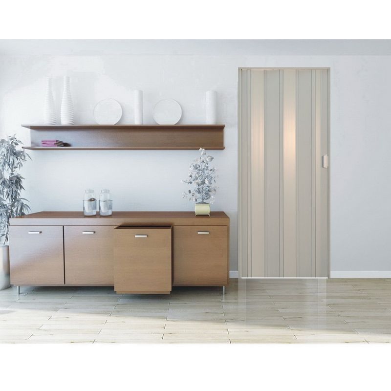 Casa si Gradina - Constructii - Usi interior, exterior si garaj - Usi interior - Usa plianta PVC, 85x203cm, mix alb, fabricatie Italia - Infinity.ro