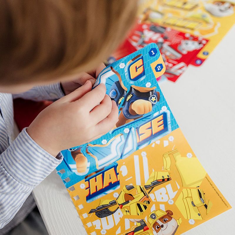 Jucarii, Copii si Bebe - Jucarii si jocuri - Jucarii & jocuri educative - Seturi de artizanat - Set creativ cu abtibilduri, lipeste pe numere, Paw Patrol - Infinity.ro