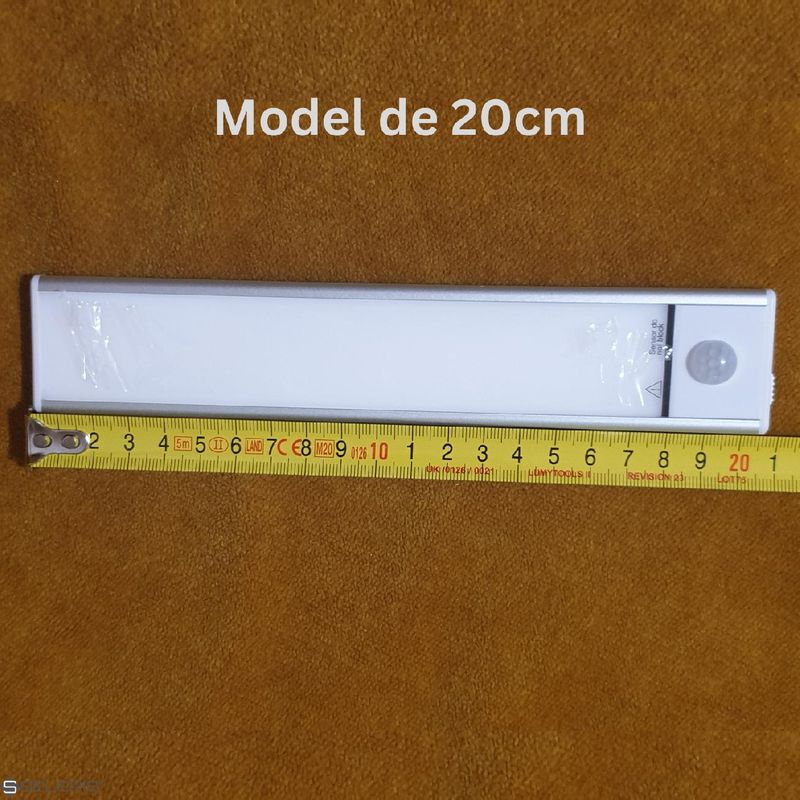 Casa si Gradina - Corpuri si surse de iluminat - Veioze si lampi - Lampi de veghe - Lampa LED Reincarcabila, Senzor Miscare, SELERIS®, 9mm, Oprit/Pornit/Auto, USB-C, Magnetic, Cald 3.000K, 600 mAh, 20 cm - Infinity.ro