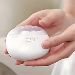 Ingrijire personala si Cosmetice - Manichiura si pedichiura - Unghiere si clesti manichiura & pedichiura - Unghiera electrica 2 in 1, SELERIS®, Lama Curbata, Pila Rotativa 360, Led, Compartiment Resturi, Portabila, USB-C, Alb - Infinity.ro