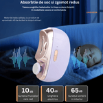 Ingrijire personala si Cosmetice - Manichiura si pedichiura - Unghiere si clesti manichiura & pedichiura - Unghiera electrica 2 in 1, SELERIS®, Lama Curbata, Pila Rotativa 360, Led, Compartiment Resturi, Portabil, USB-C, Violet - Infinity.ro