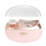 Ingrijire personala si Cosmetice - Manichiura si pedichiura - Unghiere si clesti manichiura & pedichiura - Unghiera electrica 2 in 1, SELERIS®, Lama Curbata, Pila Rotativa 360, Led, Compartiment Resturi, Portabila, USB-C, Roz - Infinity.ro