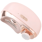 Ingrijire personala si Cosmetice - Manichiura si pedichiura - Unghiere si clesti manichiura & pedichiura - Unghiera electrica 2 in 1, SELERIS®, Lama Curbata, Pila Rotativa 360, Led, Compartiment Resturi, Portabila, USB-C, Roz - Infinity.ro