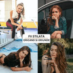 Ingrijire personala si Cosmetice - Aparate & accesorii ingrijire personala - Hair styling - Placi de indreptat parul - Mini placa de par portabila, SELERIS®, 160°C,180°C,200°C, 4800mAh, USB C, design compact si usor, Ingusta, Negru-Auriu - Infinity.ro